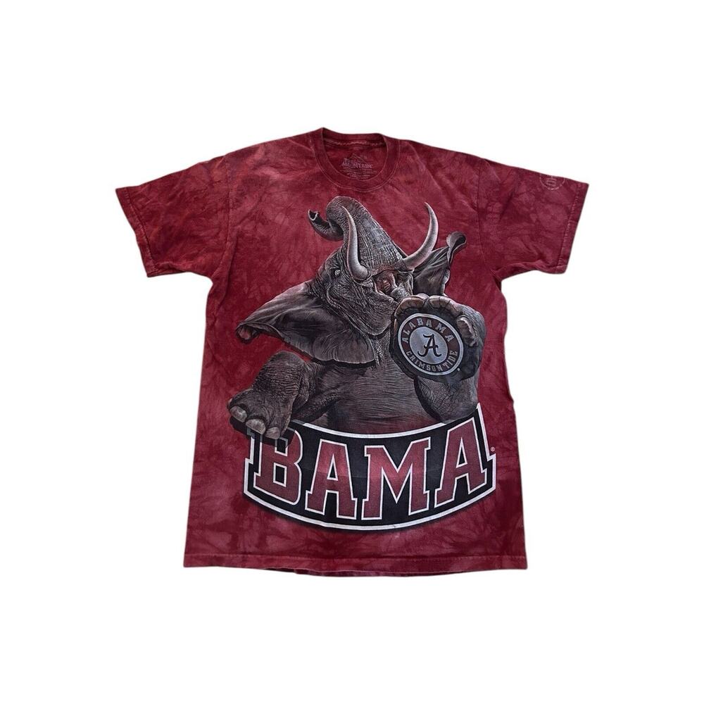 Alabama Crimson Tide Shirt Mens M Red Tie Dye The Mountain Big Al Bama